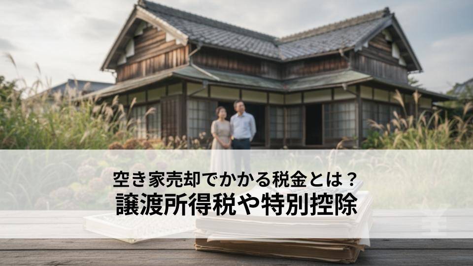 空き家売却でかかる税金とは？譲渡所得税や特別控除を解説