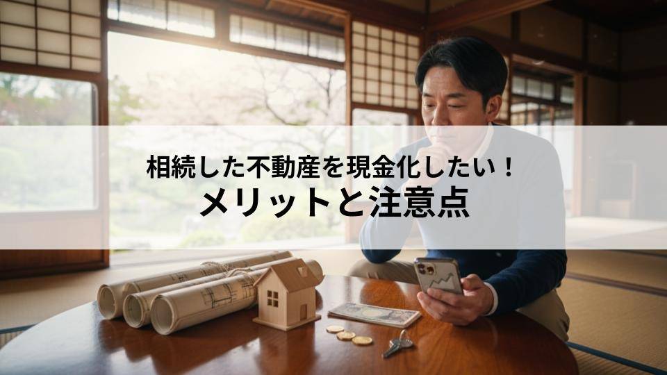 相続した不動産を現金化するメリットとは？注意点も解説！