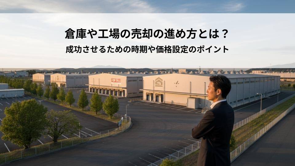 倉庫や工場の売却の進め方とは？成功させるための時期や価格設定のポイントを解説！