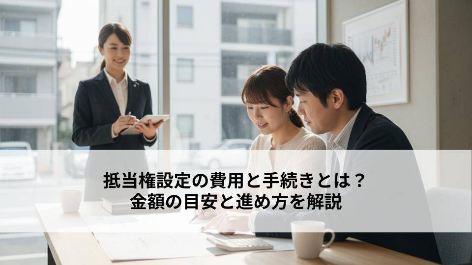 抵当権設定の費用と手続きとは？金額の目安と進め方を解説