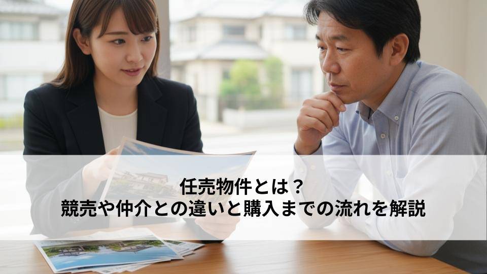 任売物件とは？競売や仲介との違いと購入までの流れを解説