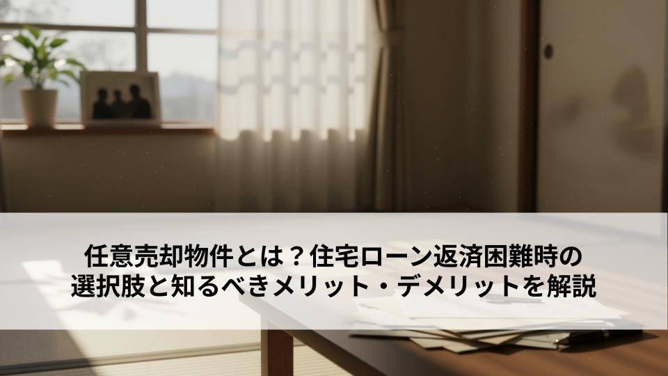 任意売却物件とは?住宅ローン返済困難時の選択肢と知るべきメリット・デメリットを解説