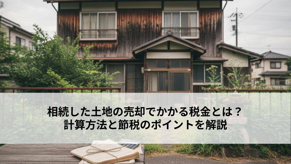 相続した土地の売却でかかる税金とは？計算方法と節税のポイントを解説